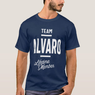 Alvaro Personlig Namn Birthday Gift T Shirt