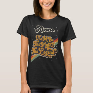 Alvaro the man the myth the legend first Namn Retr T Shirt