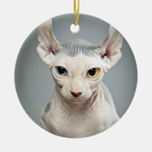 ÄlvaSphinxkatten fotograferar Julgransprydnad Keramik
