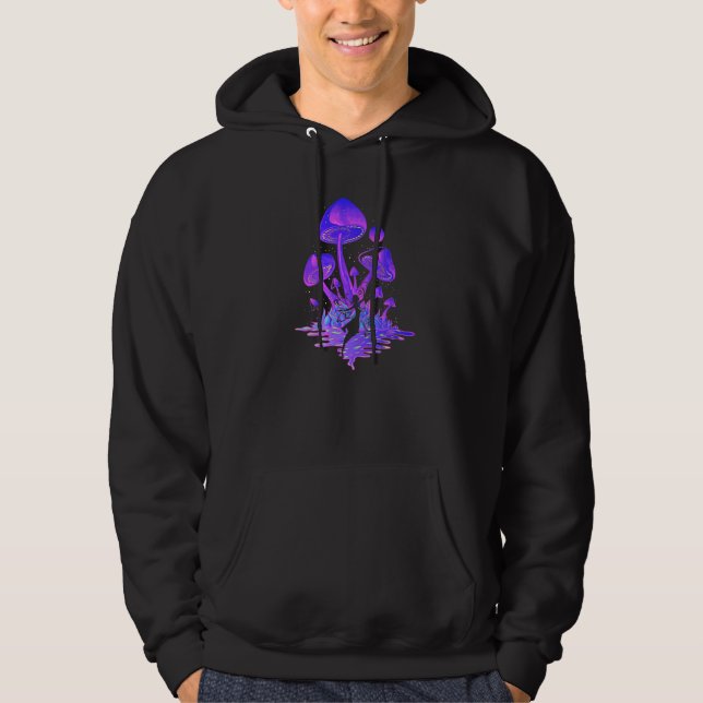 Älvdammsvampar Fairycore Goblincore Kärlek Fae Hoodie (Framsida)
