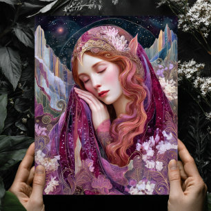 Älvdrottninggudinnan Celestial Fantasy Väggkonsttr Poster