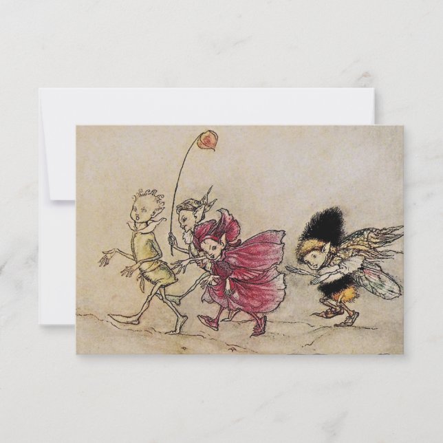 “Alver” Feartkonst av Arthur Rackham OSA Kort (Framsida)
