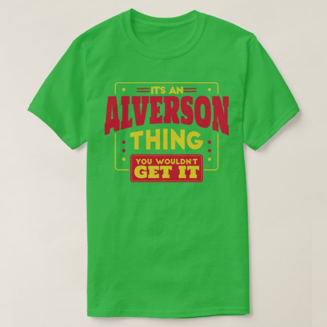 Alverson T Shirt (Design framsida)