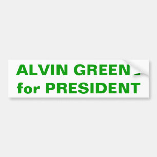 ALVIN GREENE för PRESIDENT Bildekal