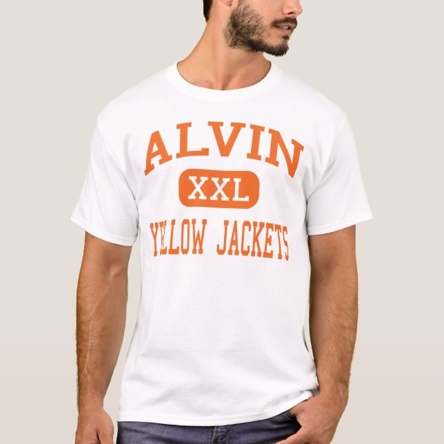 Alvin - gult klår upp - högstadium - Alvin Texas Tee Shirt (Framsida)