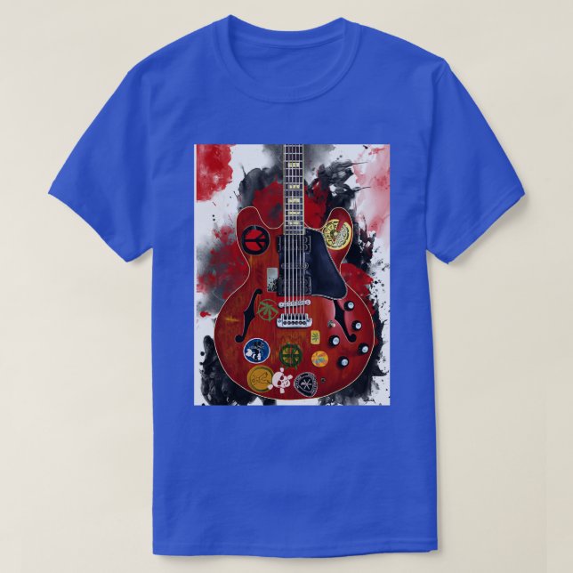 Alvin Lees elektrisk gitarr T Shirt (Design framsida)