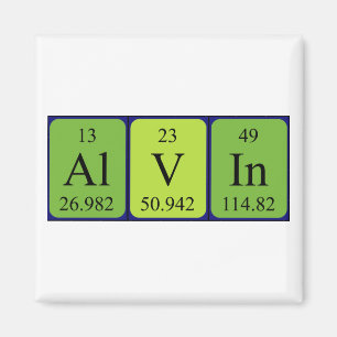 Alvin Periodisk bord namn magnet