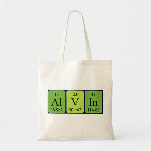 Alvin Periote bord namn tote bag Tygkasse (Framsidan)