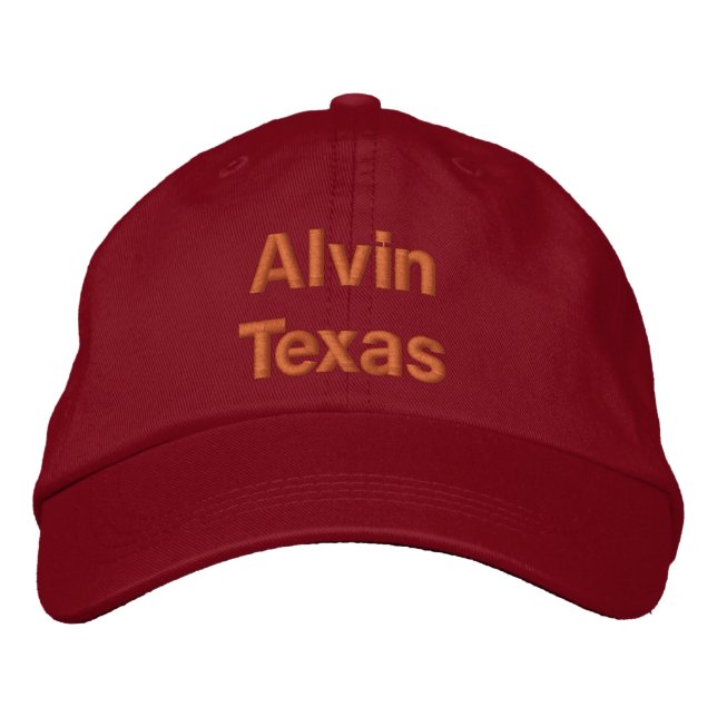 Alvin Texas Broderad Keps (Framsida)