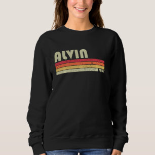 Alvin Tx Texas Funny City Home Roots Retro 70s 80 T Shirt