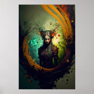 Alvisk Rangersk Fantasiplanscher | D&D Konst 6 Poster