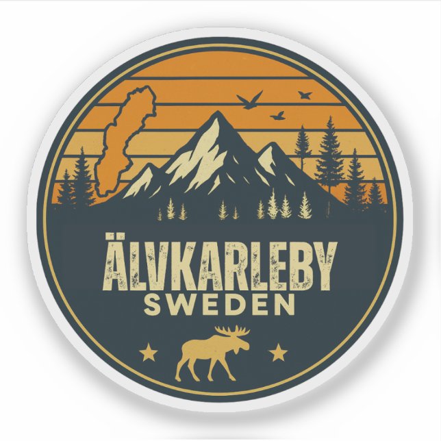 Älvkarleby, Sverige Sverige Klistermärken (Framsida)