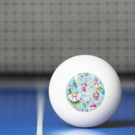 Älvland, löv och svampar  pingisboll