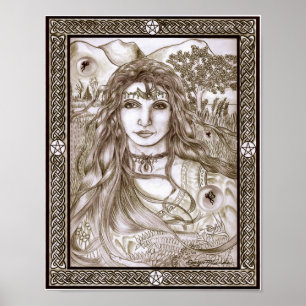 Älvor är Jorden Real Goddes Mor Poster