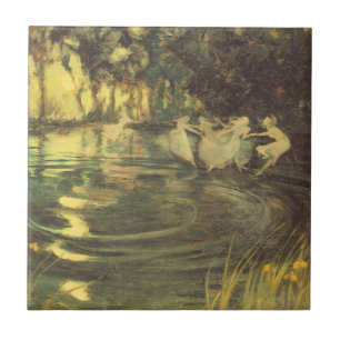Älvor av Arthur Black, Vintage Fairy Dance Kakelplatta