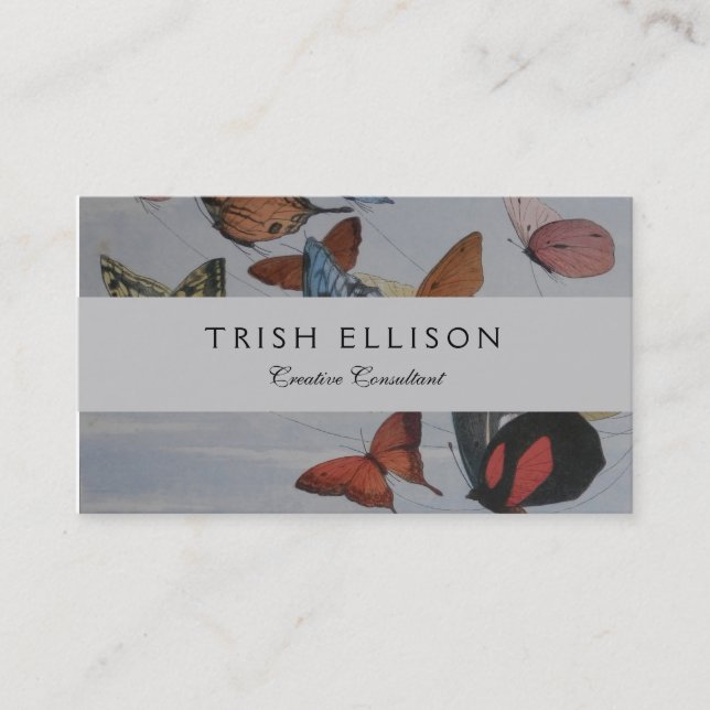 Älvor av fjäril och fjärilar visitkort (Framsida)