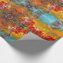 ÄLVOR AV RED FLOWERS Blommigt Fantasy jul