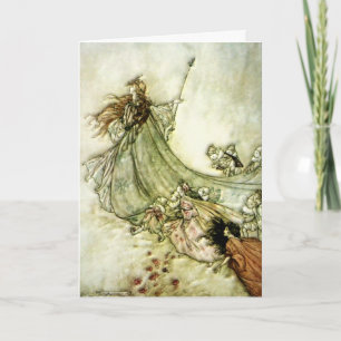 Älvor bort - Arthur Rackham Kort