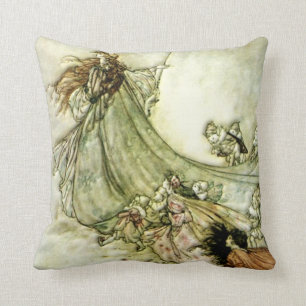Älvor bort - Arthur Rackham Kudde