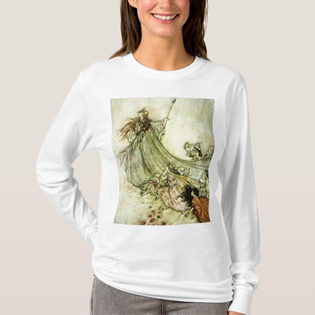 Älvor bort - Arthur Rackham Tee Shirt (Framsida)