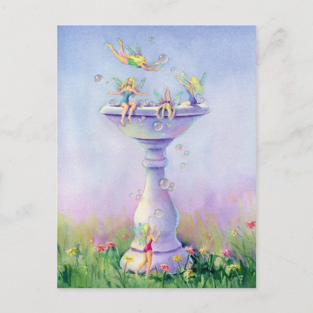 ÄLVOR BUBBLE BATH by SHARON SHARPE Vykort (Framsida)