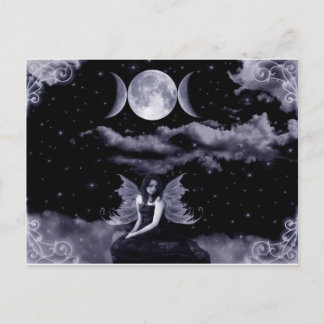 Älvor, drakar och Måne Vykort