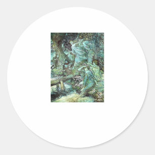 Älvor Fairycore Mode Estetik Goblincore Stuga Runt Klistermärke