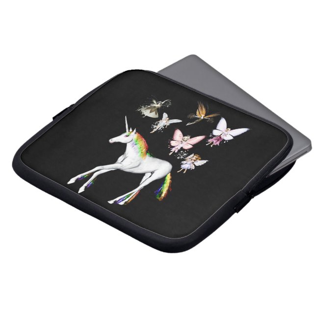 Älvor Färg Unicorn Laptop Sleeve (Framsida topp)