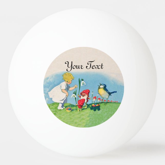 Älvor för flickapåskLilly Gnome som sjunger Pingisboll (Framsidan)