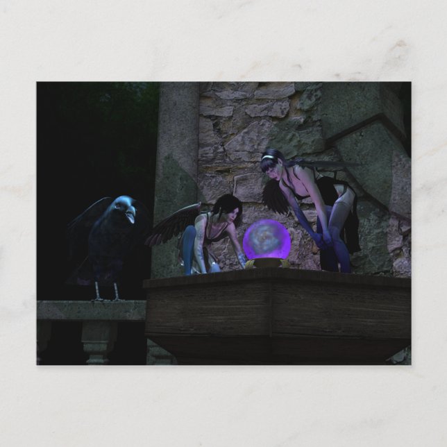 Älvor för nyfiken Kråka Vykort (Framsida)