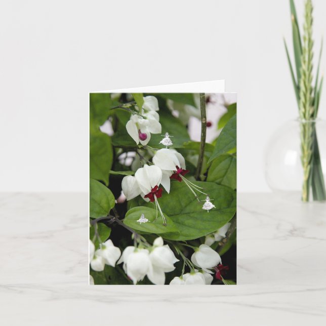 Älvor för skugga i vitt Klockor Kort (Framsida)