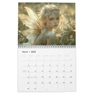 Älvor för vacker Elegant Woodland Kalender