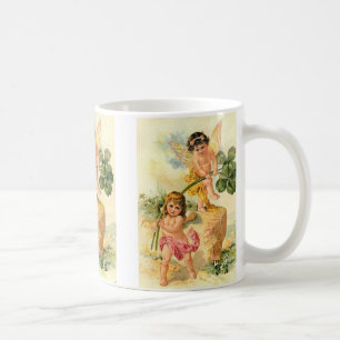 Älvor för Vintage av St. Patrick Kaffemugg