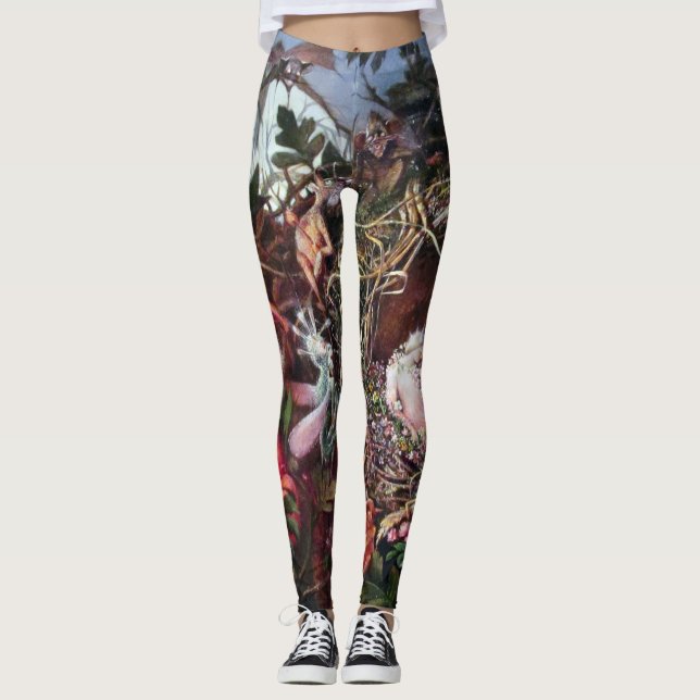 Älvor i en fågelbo, John Anster Fitzgerald Leggings (Framsida)