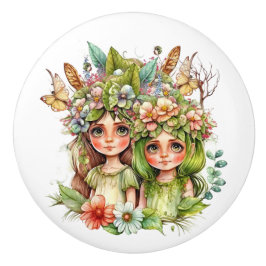 Älvor i Flower Fairy Knopp