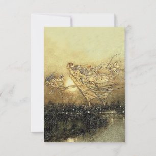 “Älvor i Kensington Gardens” av Arthur Rackham OSA Kort