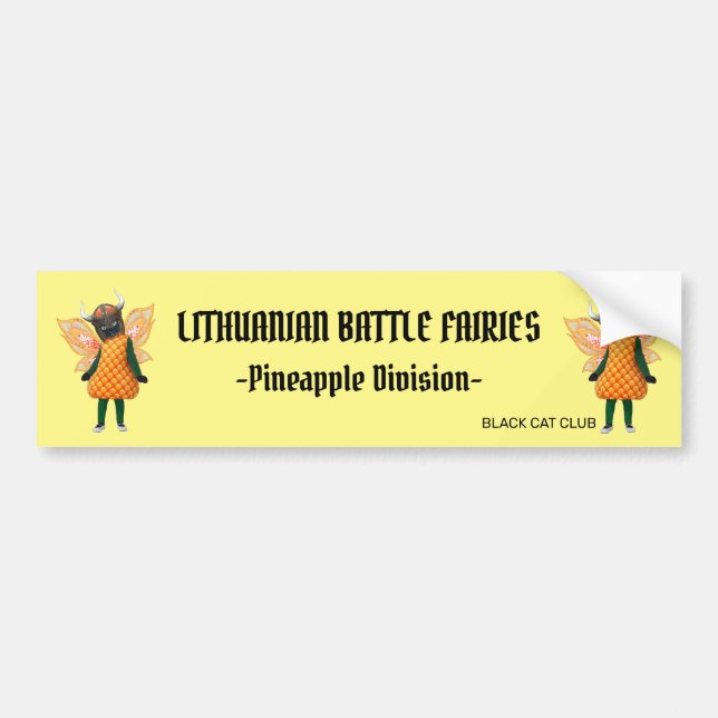Älvor i litauiska slaget Bumper Sticker Bildekal (Framsidan)