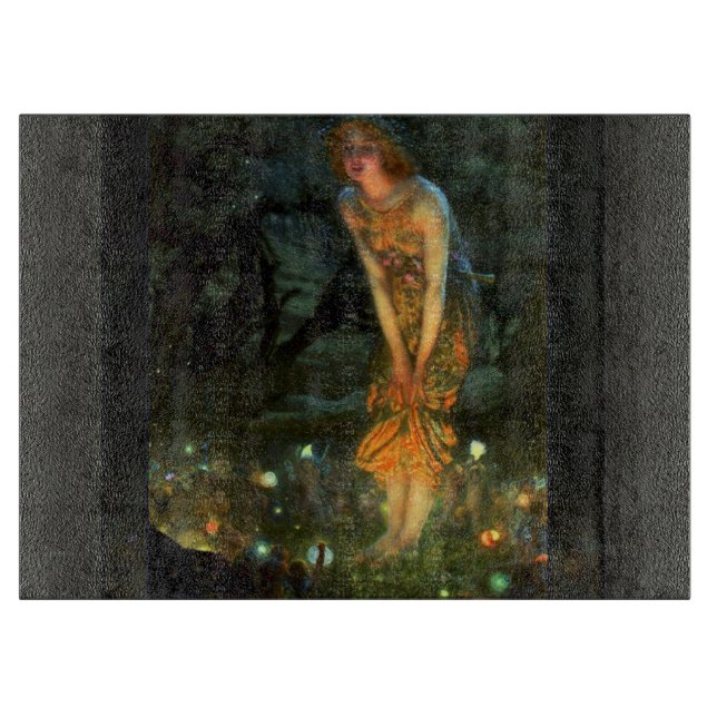 Älvor i mejerikretsen mitt i sommaren Kväll (Framsidan)