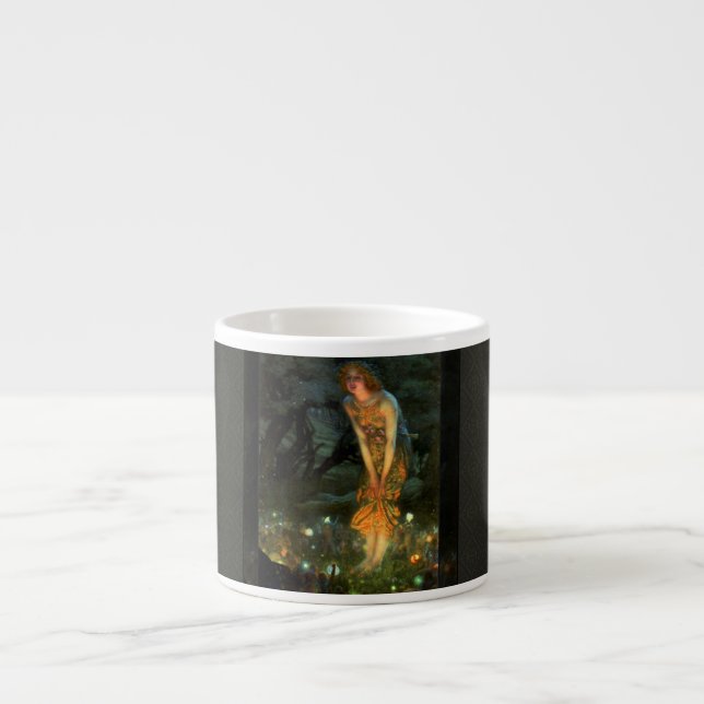 Älvor i mejerikretsen mitt i sommaren Kväll Espressomugg (Framsidan)