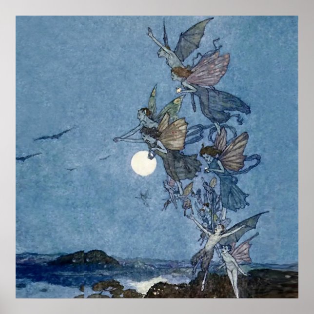 “Älvor och alfer” av Edmund Dulac från “The Temp Poster (Framsidan)