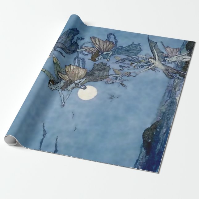 "Älvor och elvar" från "Temp Presentpapper (Utrullad)