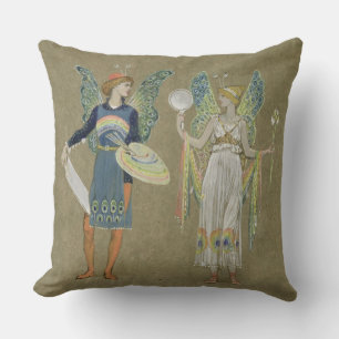 Älvor och femålare, från "snögubben" 1899 kudde