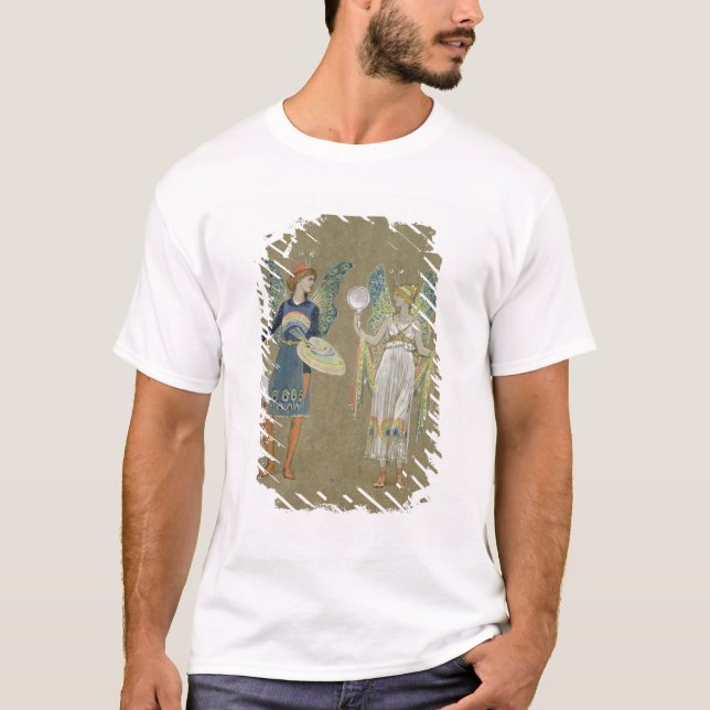 Älvor och femålare, från "snögubben" 1899 t-shirt (Framsida)
