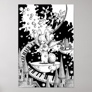 Älvor och himlens land. poster