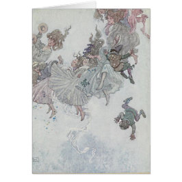 Älvor och Imp Himlar Cloud Andersen's Fairy Tales Hälsningskort