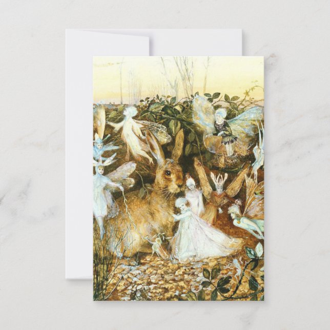 Älvor och kanin OSA kort (Framsida)