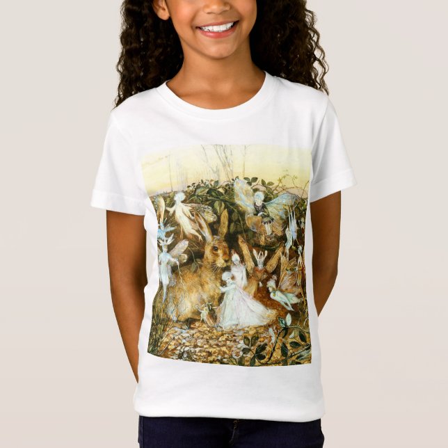 Älvor och kanin t shirt (Framsida)