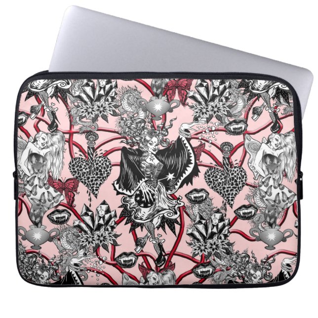 Älvor och vittnesmål laptop fodral (Framsidan)