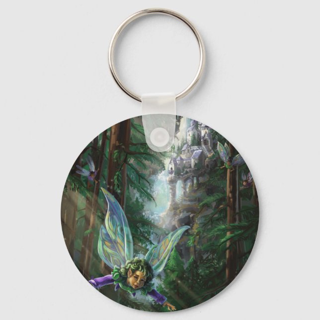 Älvor och Waterfall Castle Nyckelring (Framsida)