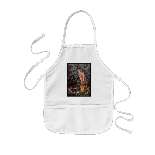 Älvor på en midsommarnatt i Girls Dream Barnförkläde (Framsidan)